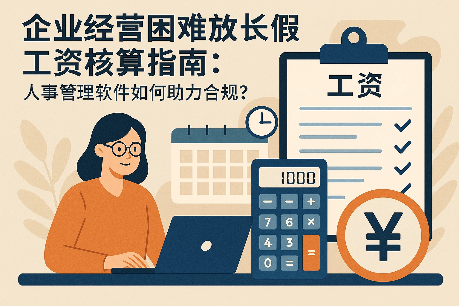 企业经营困难放长假工资核算指南：人事管理软件如何助力合规？