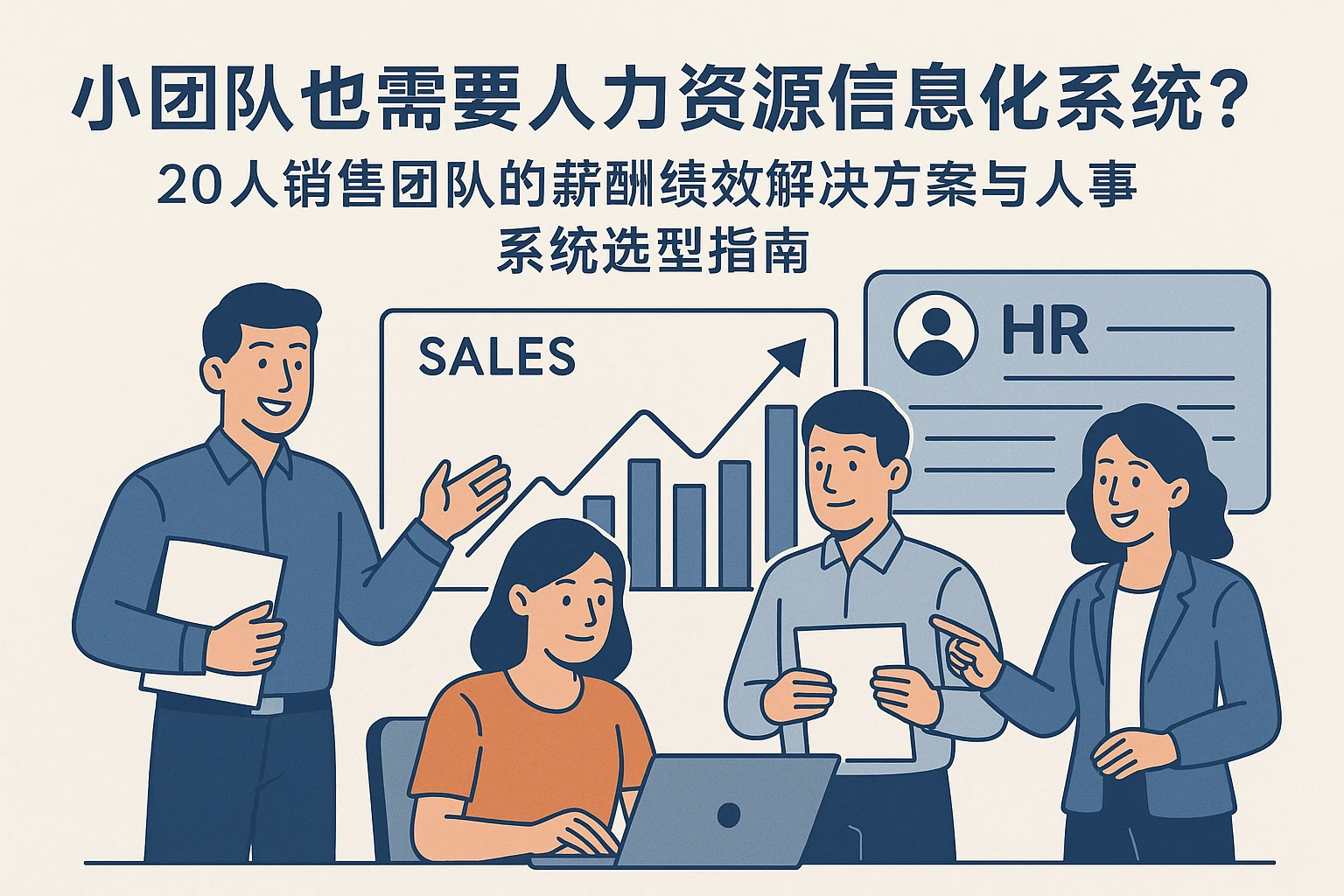 小团队也需要人力资源信息化系统？20人销售团队的薪酬绩效解决方案与人事系统选型指南