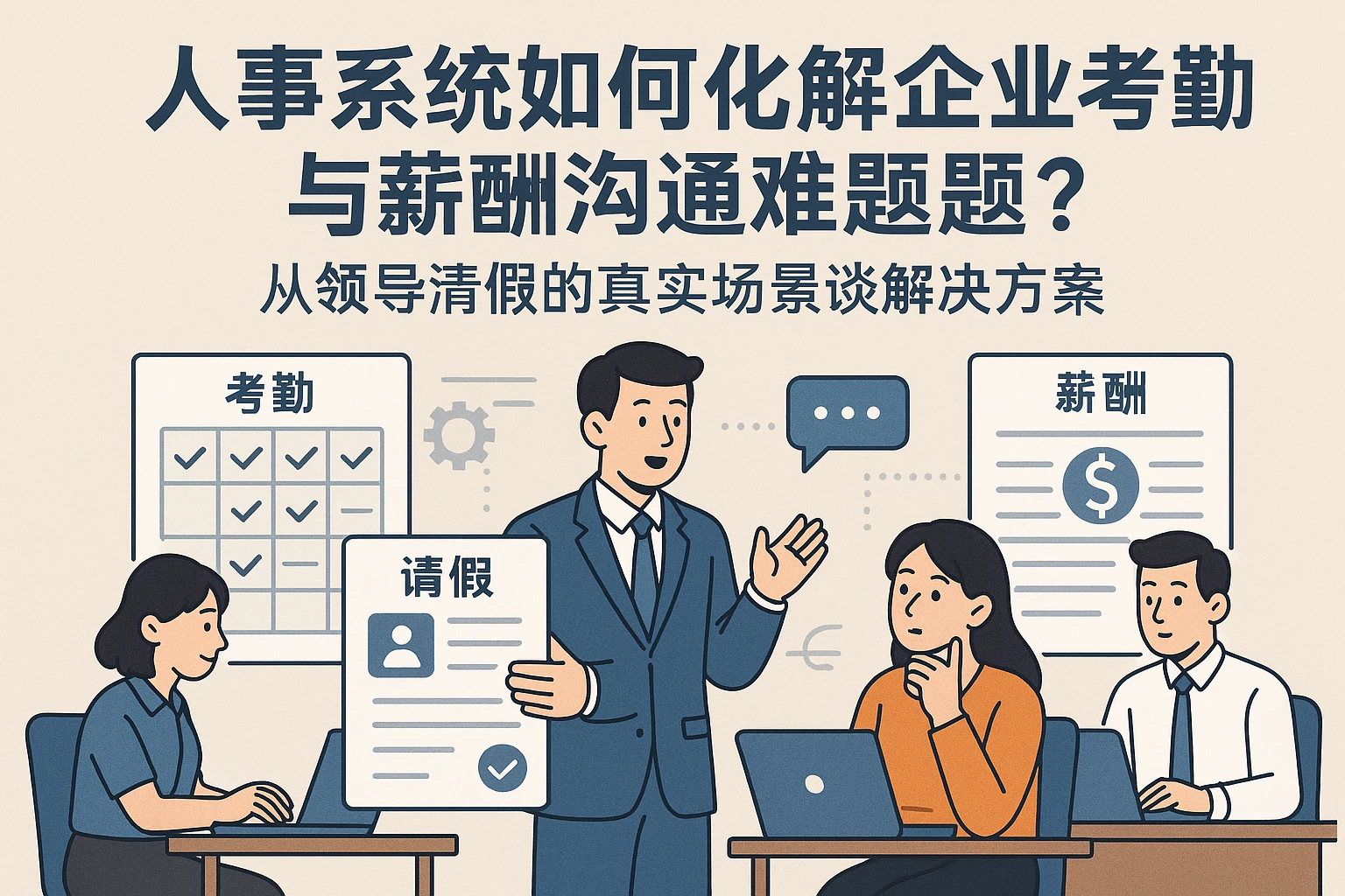 人事系统如何化解企业考勤与薪酬沟通难题？从领导请假的真实场景谈解决方案