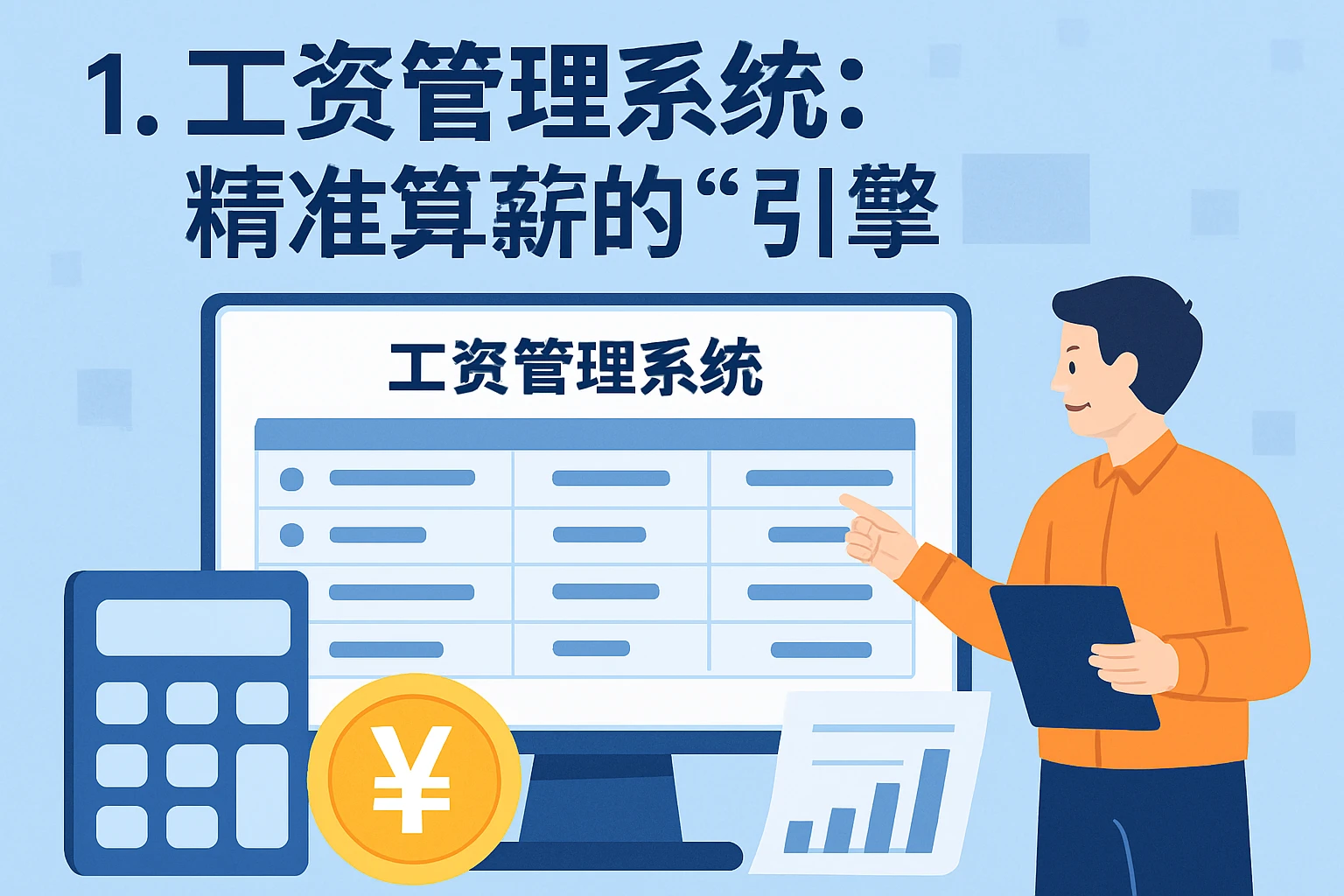 1. 工资管理系统：精准算薪的“引擎”