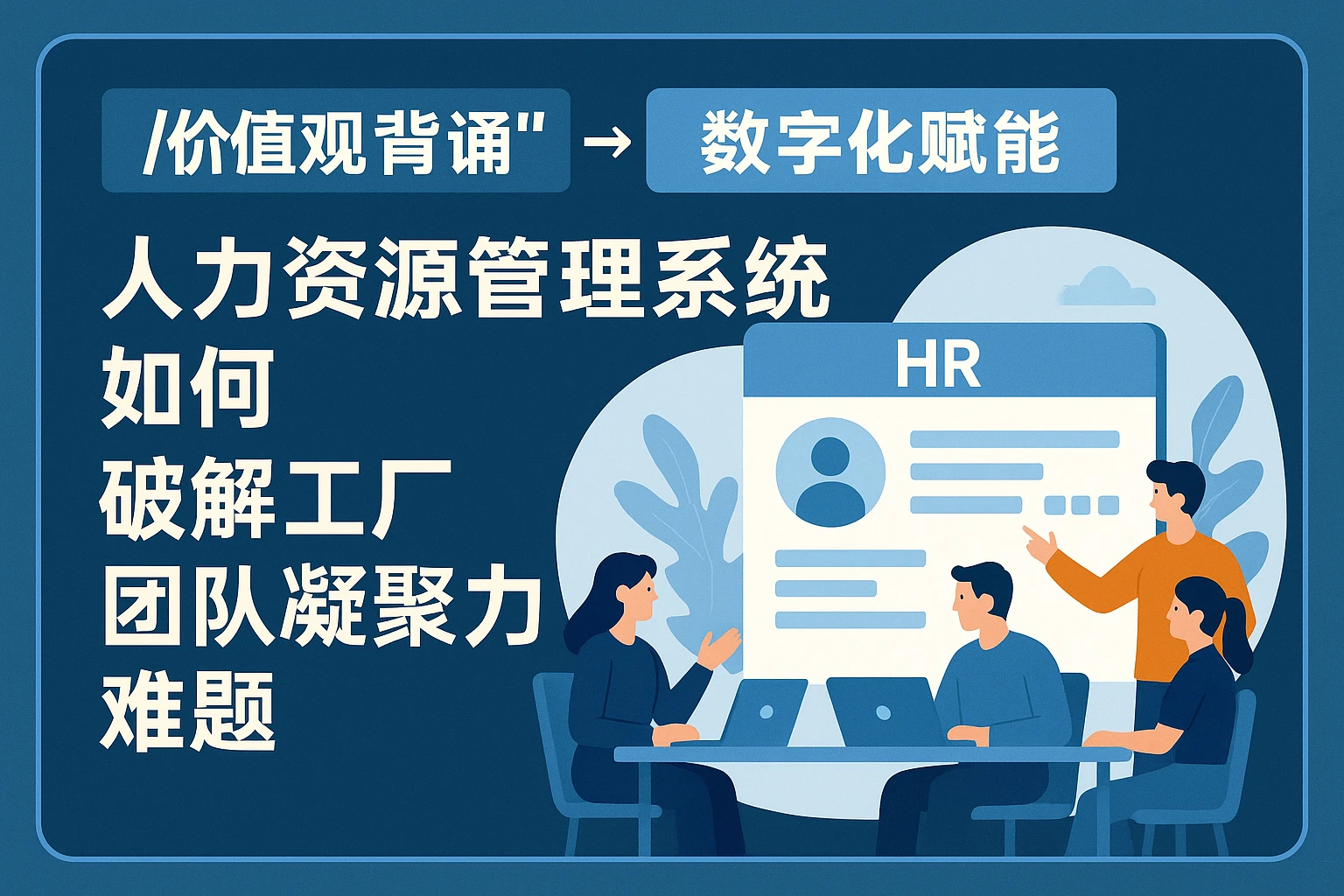 从“价值观背诵”到“数字化赋能”：人力资源管理系统如何破解工厂团队凝聚力难题