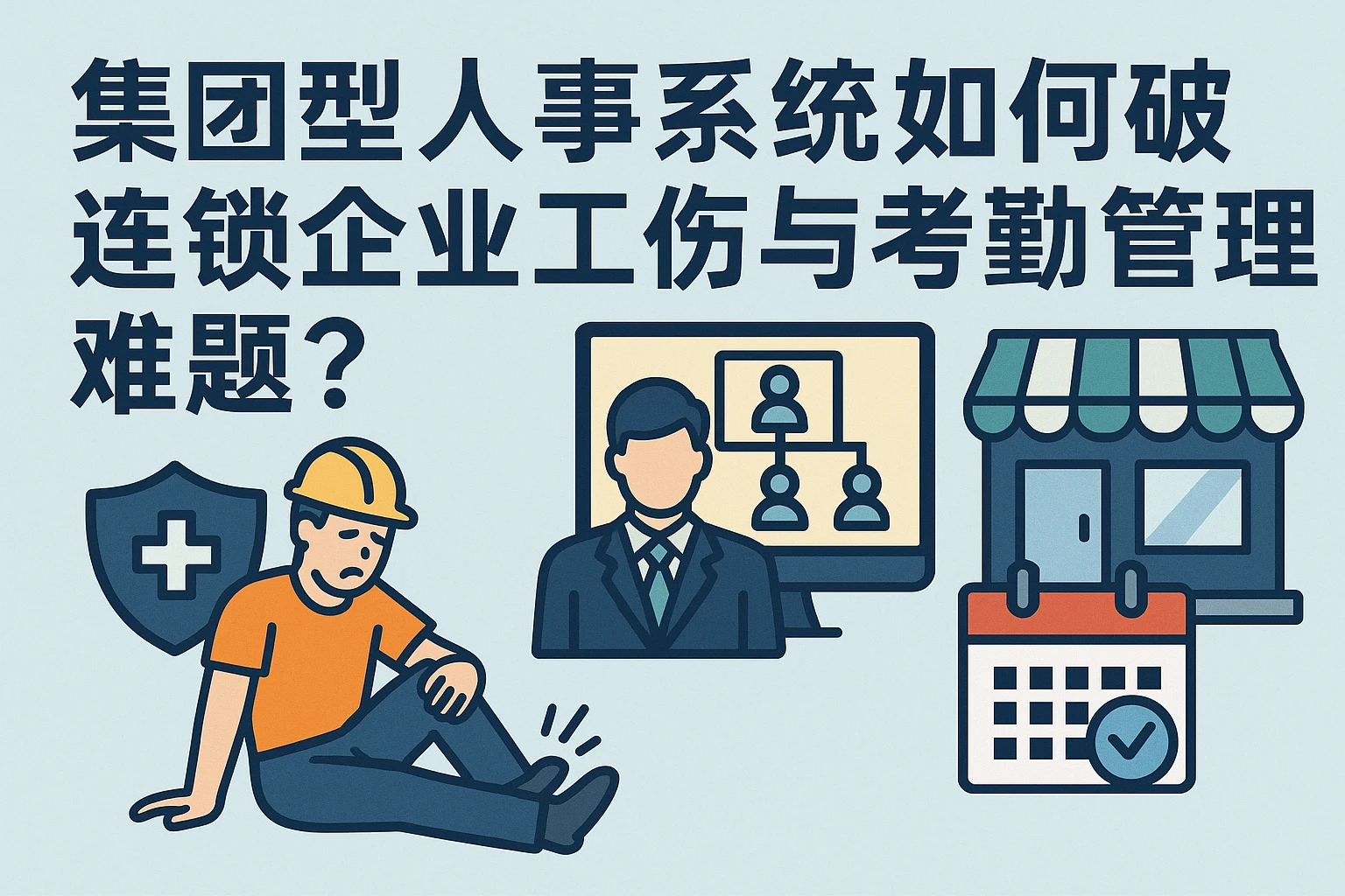 集团型人事系统如何破解连锁企业工伤与考勤管理难题？