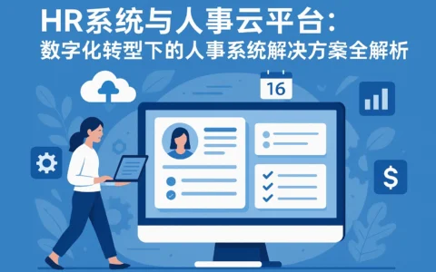 HR系统与人事云平台：数字化转型下的人事系统解决方案全解析