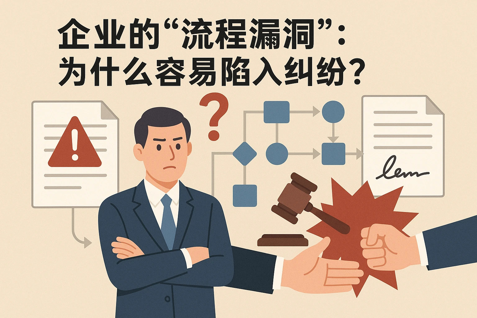 2. 企业的“流程漏洞”：为什么容易陷入纠纷？