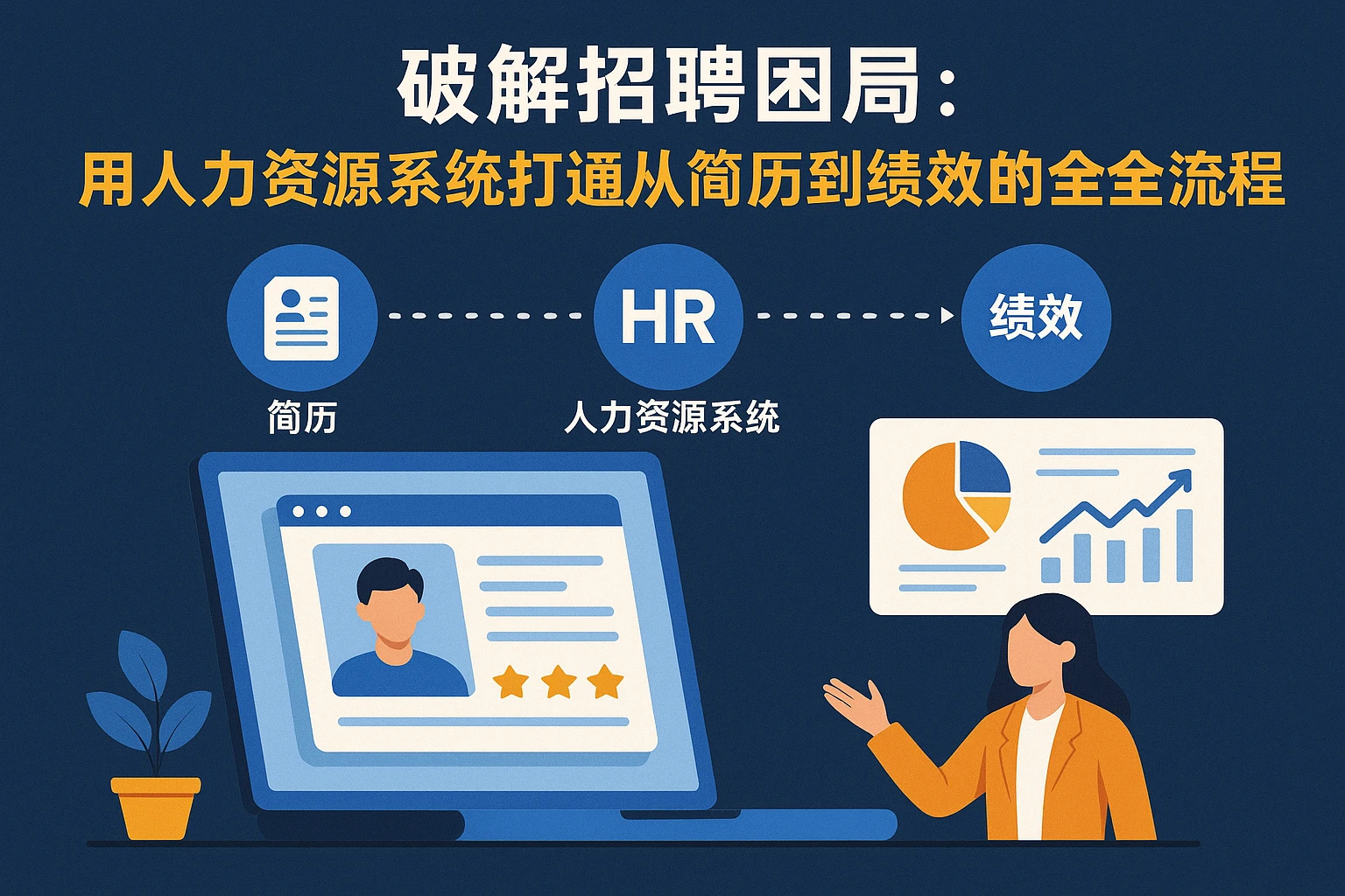 破解招聘困局：用人力资源系统打通从简历到绩效的全流程