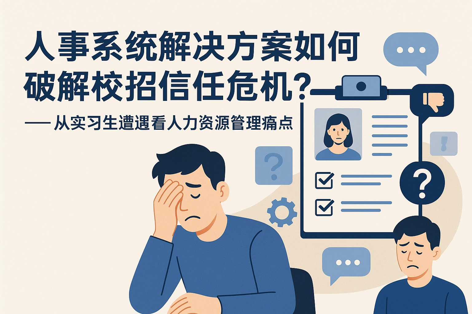 人事系统解决方案如何破解校招信任危机？——从实习生遭遇看人力资源管理痛点