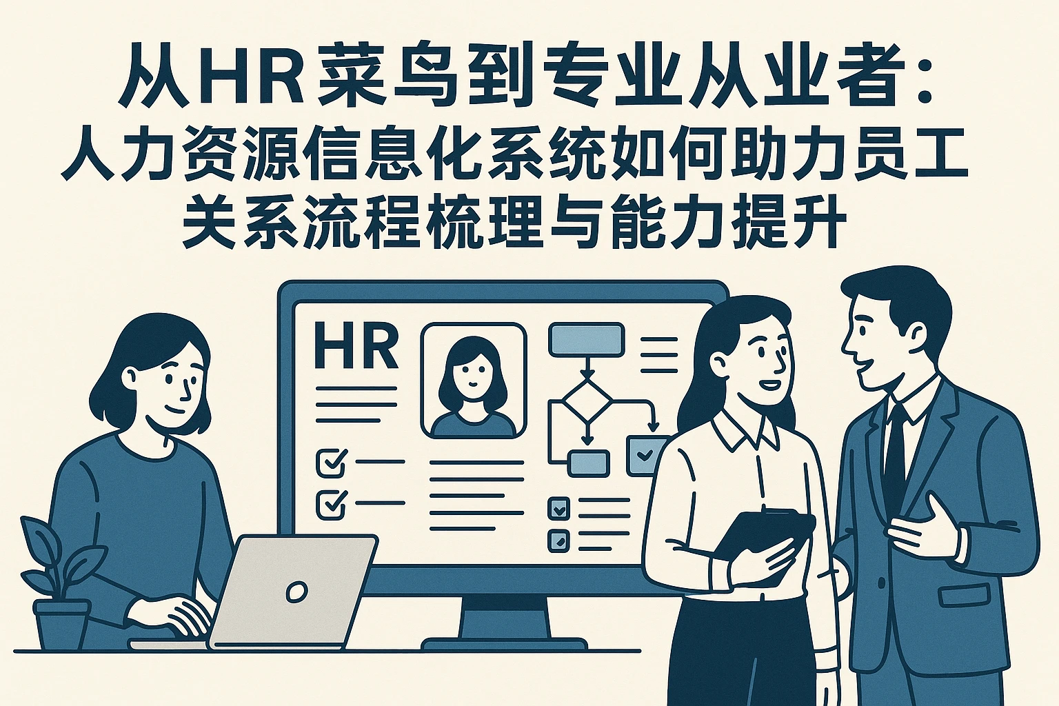 从HR菜鸟到专业从业者：人力资源信息化系统如何助力员工关系流程梳理与能力提升