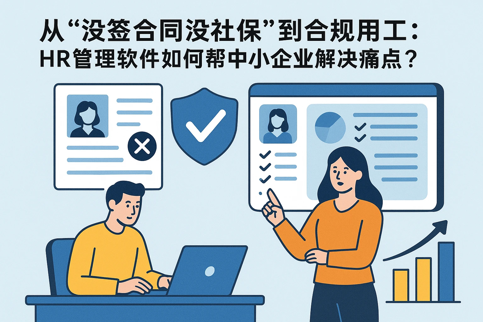 从“没签合同没社保”到合规用工：HR管理软件如何帮中小企业解决痛点？