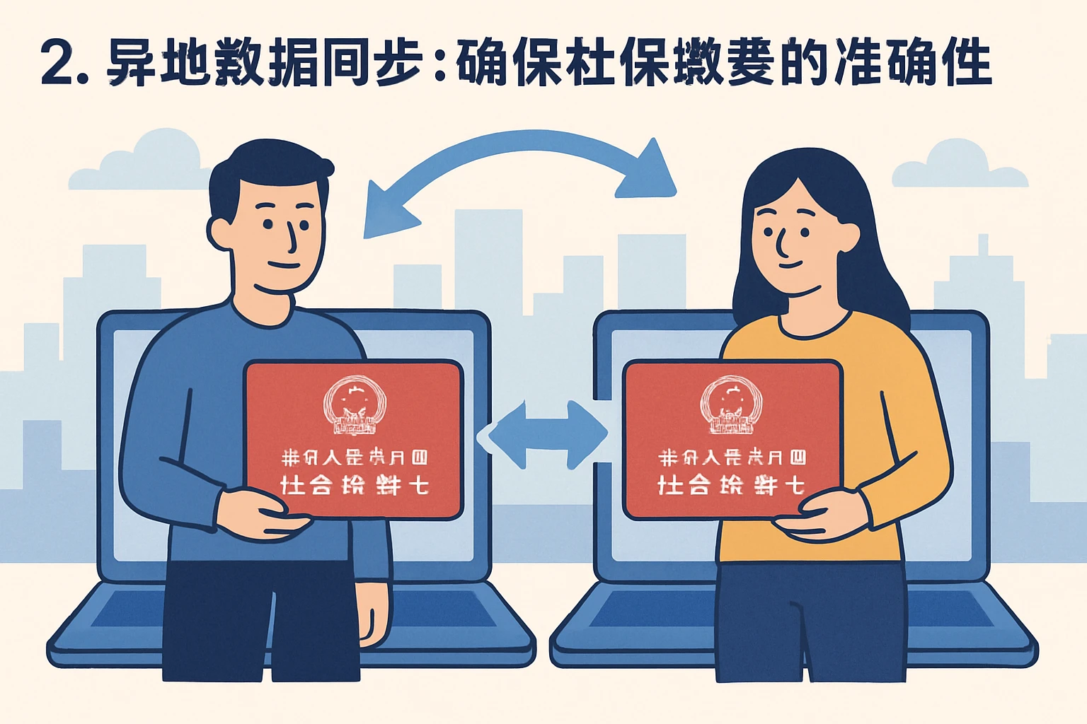 2. 异地数据同步：确保社保缴费的准确性