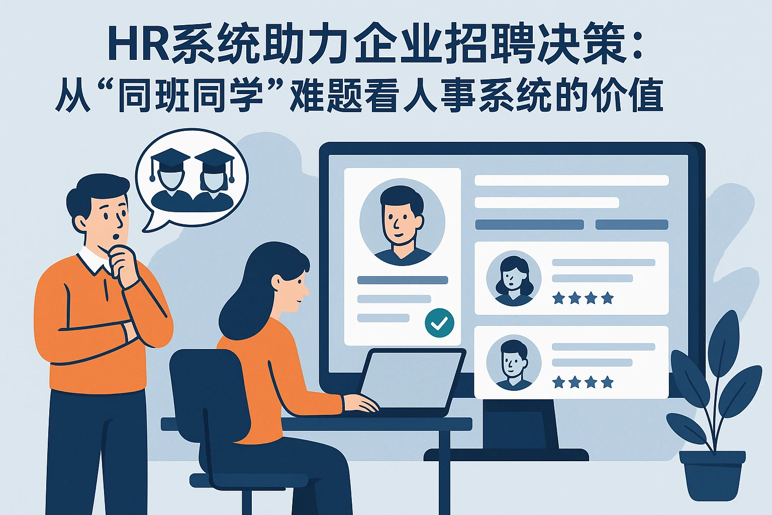 HR系统助力企业招聘决策：从“同班同学”难题看人事系统的价值