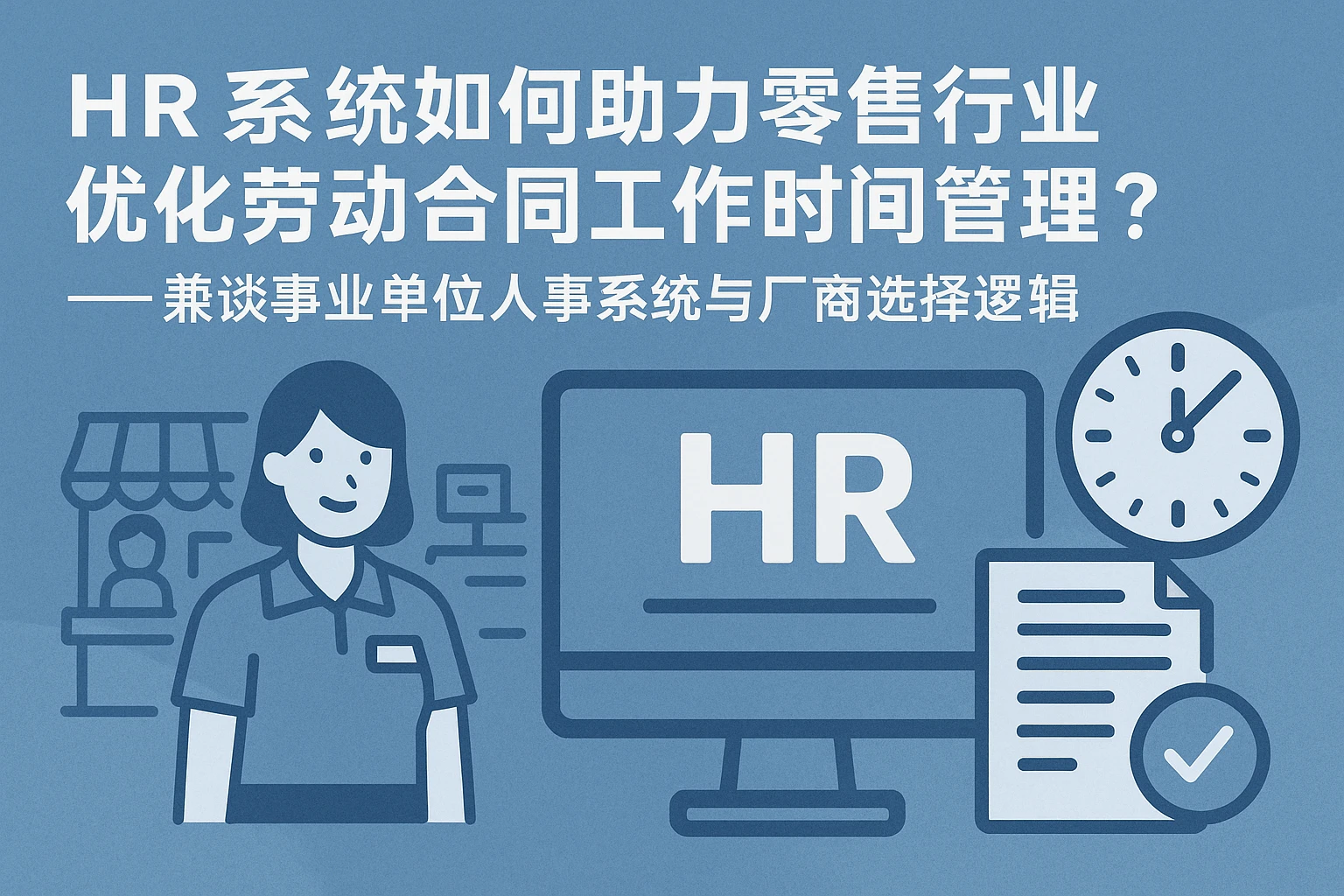 HR系统如何助力零售行业优化劳动合同工作时间管理？——兼谈事业单位人事系统与厂商选择逻辑