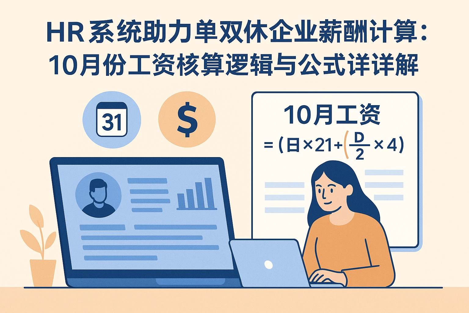 HR系统助力单双休企业薪酬计算：10月份工资核算逻辑与公式详解