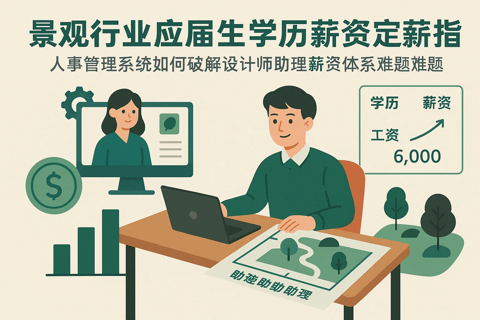 景观行业应届生学历薪资定薪指南：人事管理系统如何破解设计师助理薪资体系难题