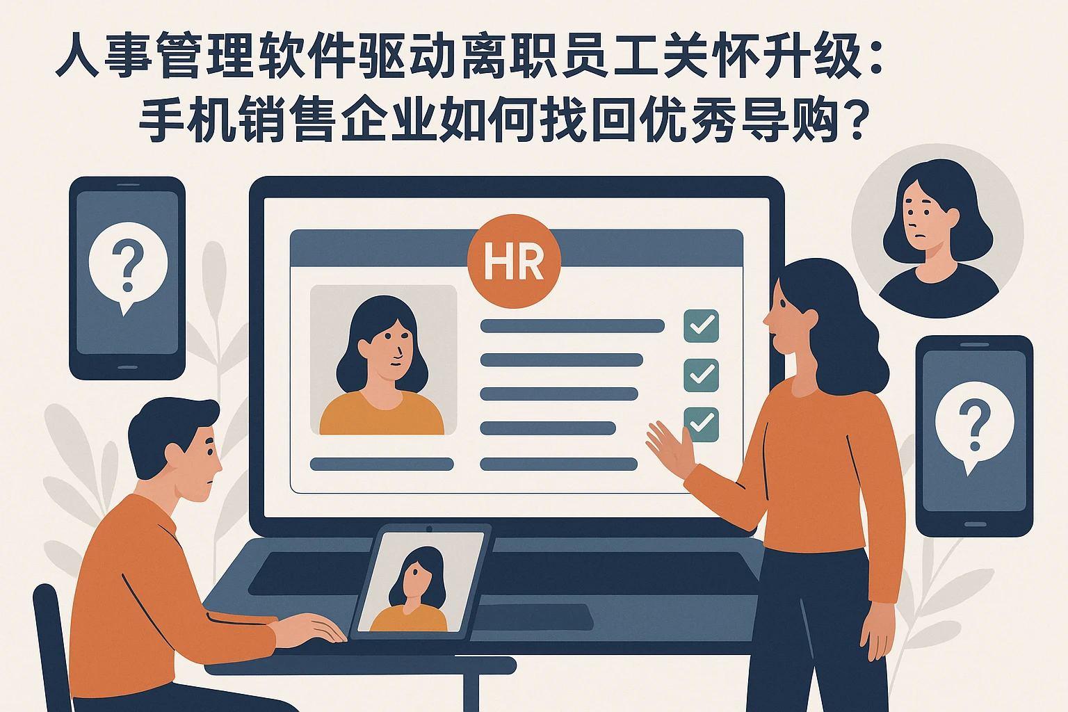 人事管理软件驱动离职员工关怀升级：手机销售企业如何找回优秀导购？