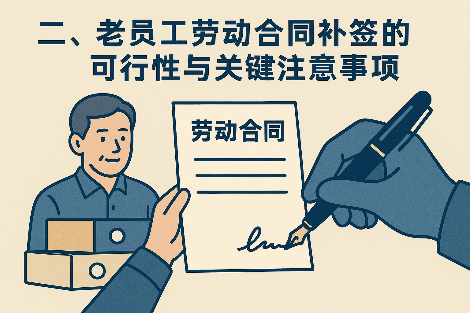 二、老员工劳动合同补签的可行性与关键注意事项