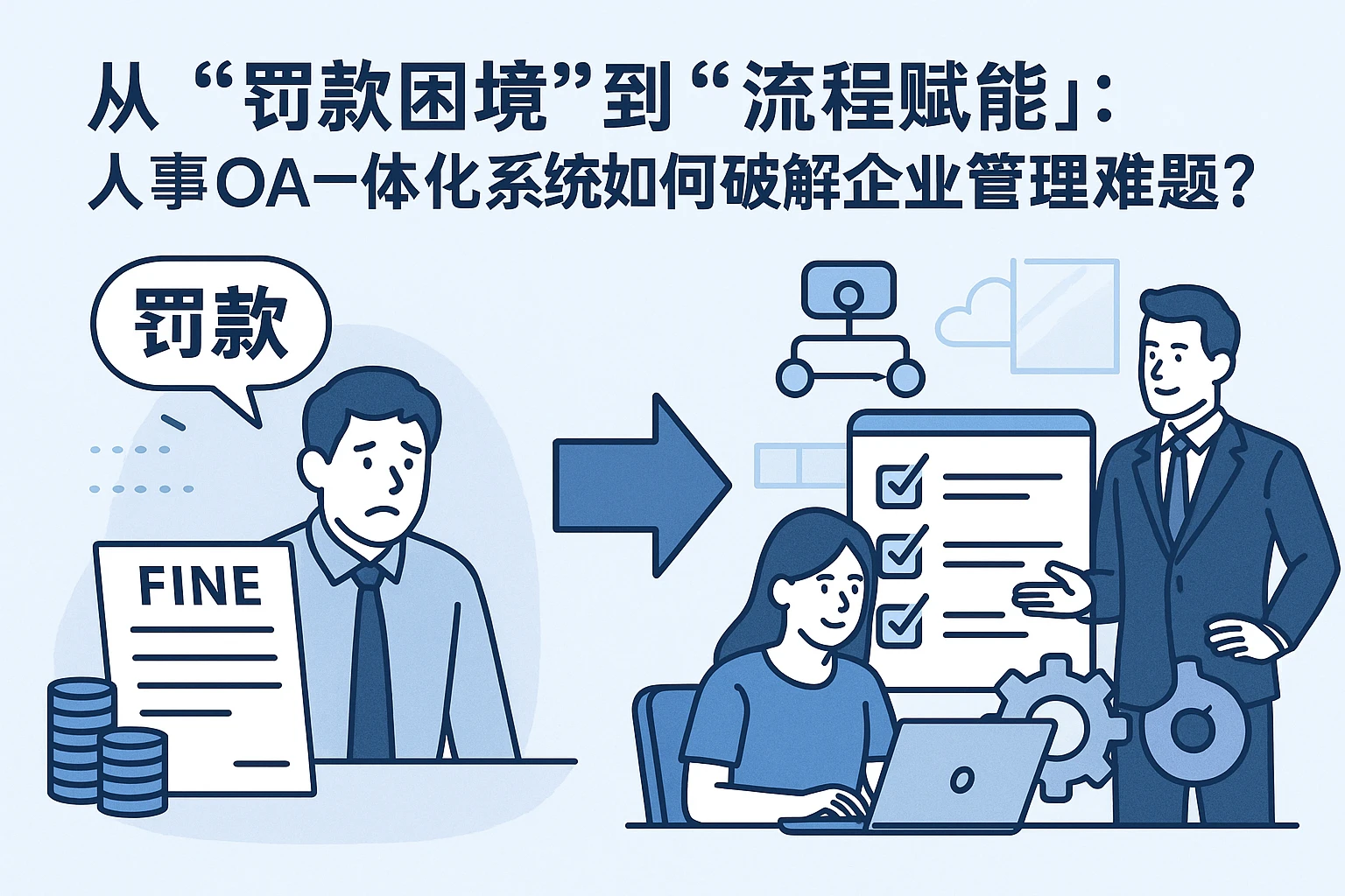 从“罚款困境”到“流程赋能”：人事OA一体化系统如何破解企业管理难题？