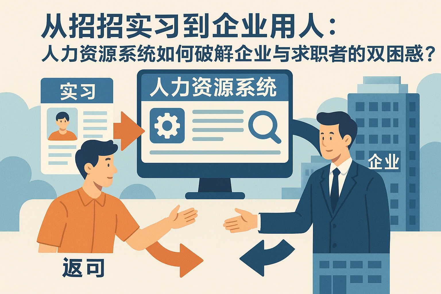 从招聘实习到企业用人：人力资源系统如何破解企业与求职者的双向困惑？