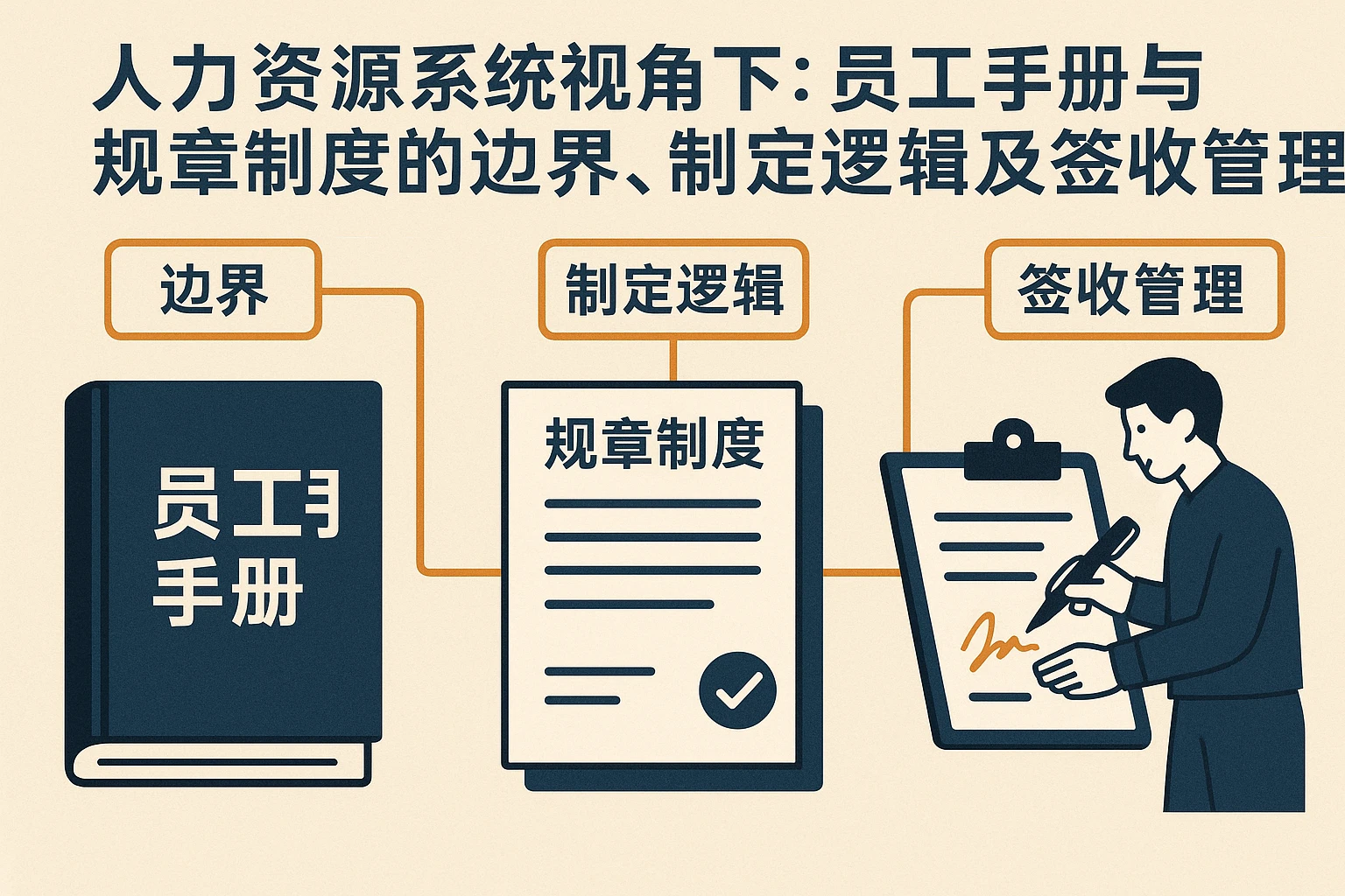 人力资源系统视角下：员工手册与规章制度的边界、制定逻辑及签收管理