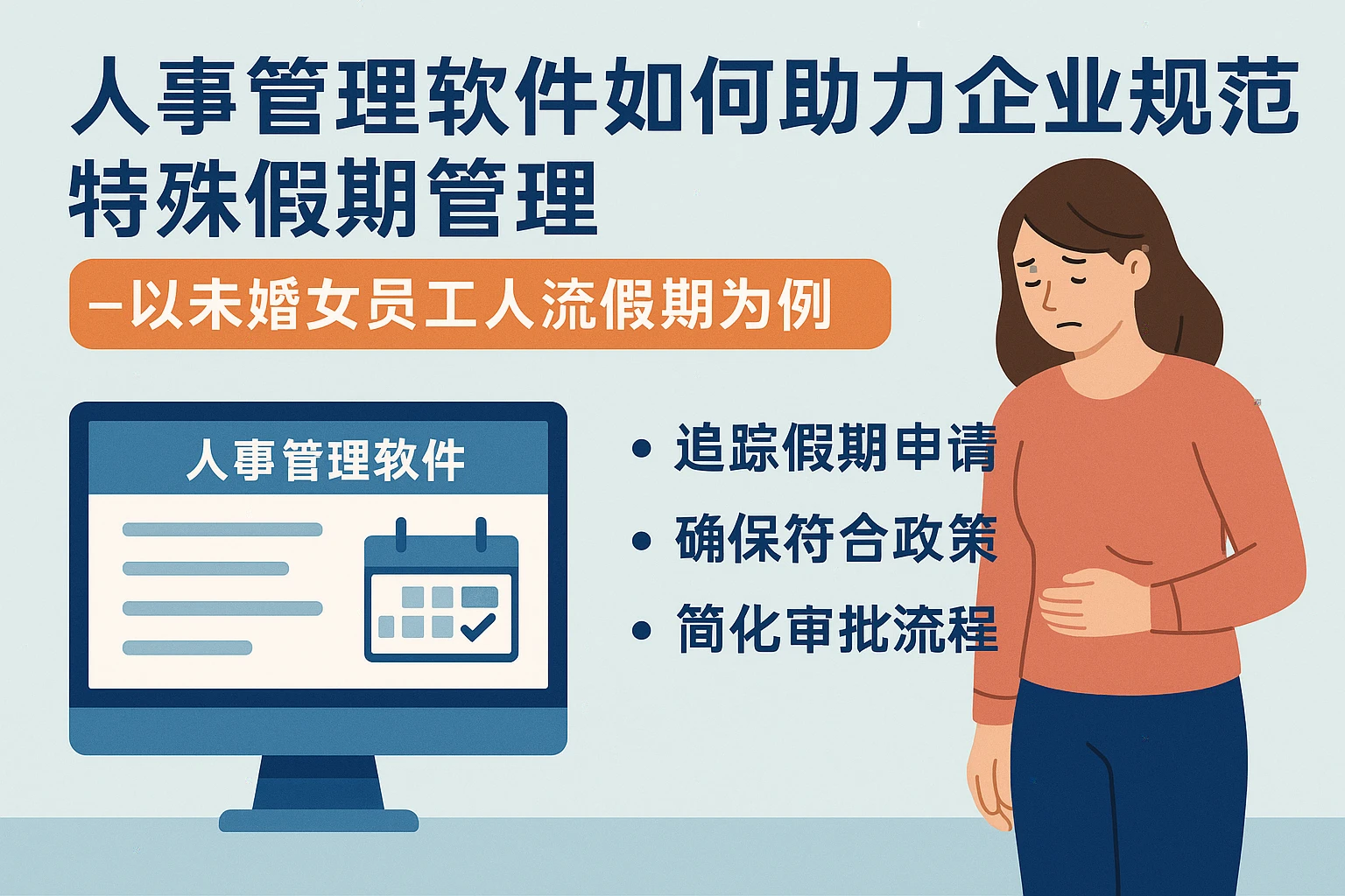 人事管理软件如何助力企业规范特殊假期管理——以未婚女员工人流假期为例