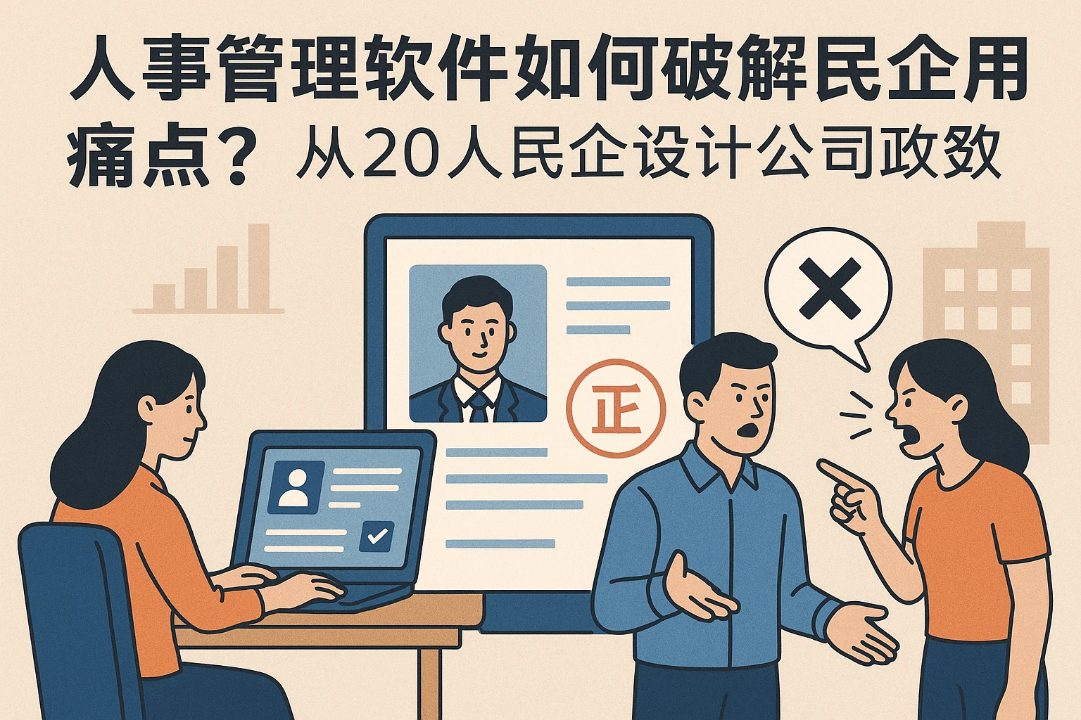 人事管理软件如何破解民企用人痛点？从20人民企设计公司的转正纠纷说起