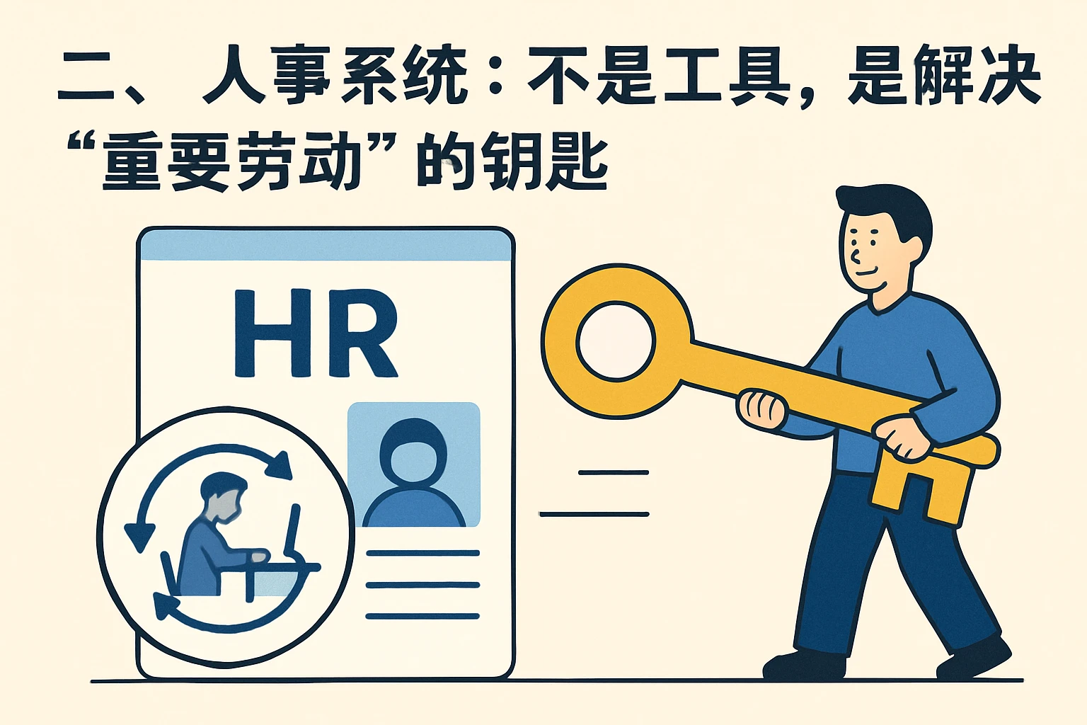 二、人事系统：不是工具，是解决“重复劳动”的钥匙