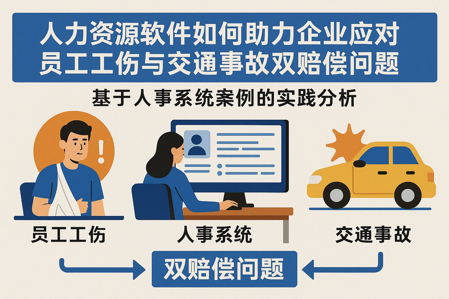 人力资源软件如何助力企业应对员工工伤与交通事故双赔偿问题——基于人事系统案例的实践分析