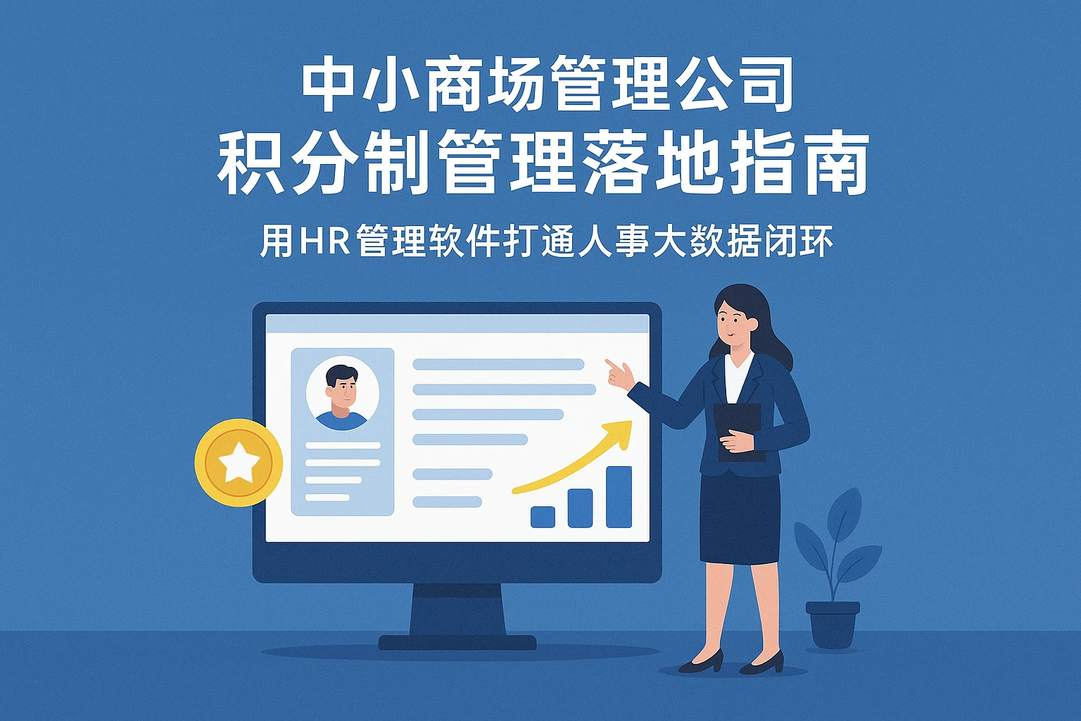 中小商场管理公司积分制管理落地指南：用HR管理软件打通人事大数据闭环