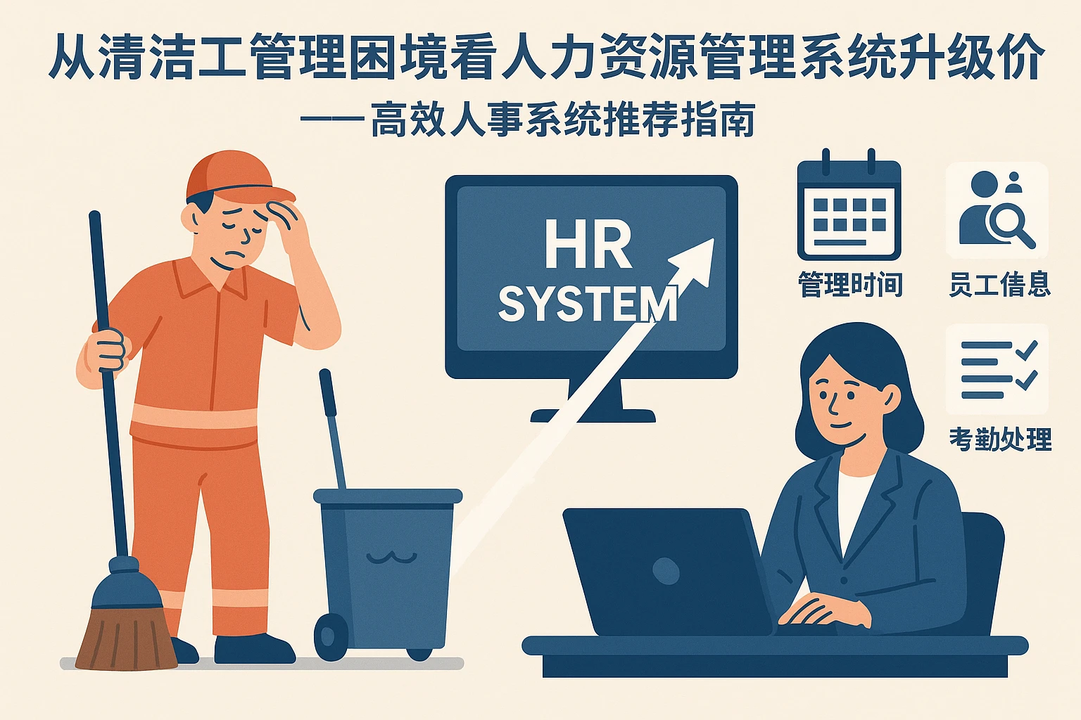 从清洁工管理困境看人力资源管理系统的升级价值——高效人事系统推荐指南