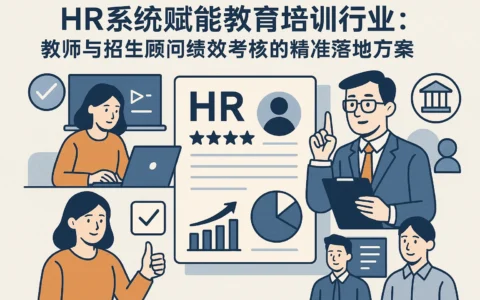 HR系统赋能教育培训行业：教师与招生顾问绩效考核的精准落地方案