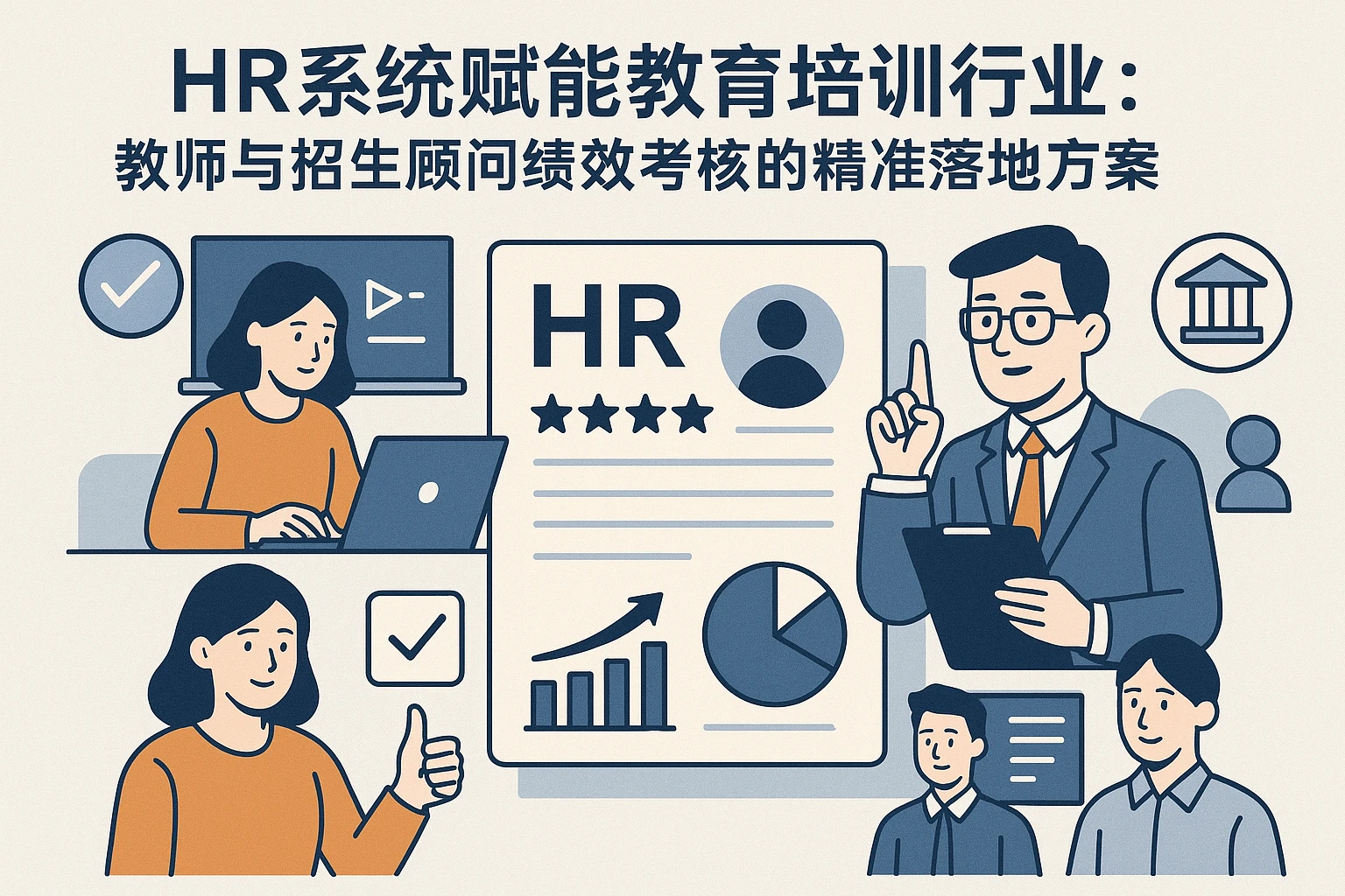 HR系统赋能教育培训行业：教师与招生顾问绩效考核的精准落地方案