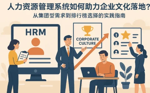 人力资源管理系统如何助力企业文化落地？从集团型需求到排行榜选择的实践指南