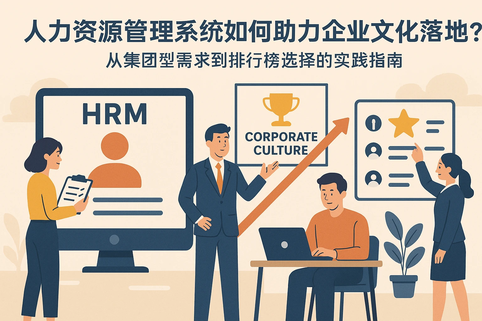 人力资源管理系统如何助力企业文化落地？从集团型需求到排行榜选择的实践指南