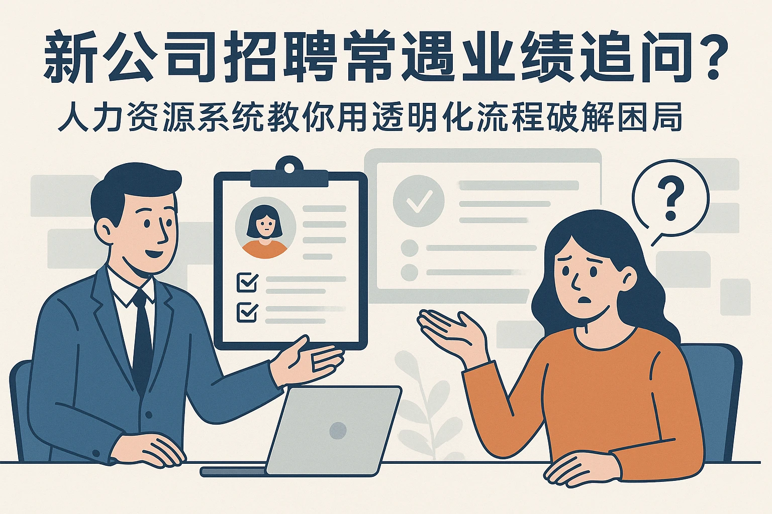 新公司招聘常遇业绩追问？人力资源系统教你用透明化流程破解困局