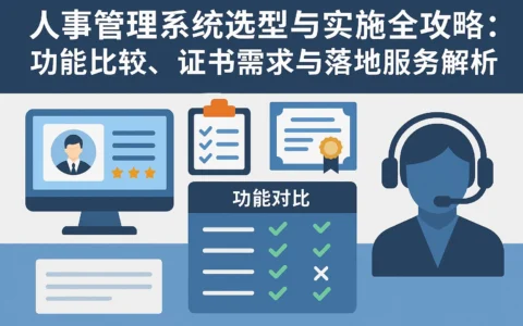 人事管理系统选型与实施全攻略：功能比较、证书需求与落地服务解析