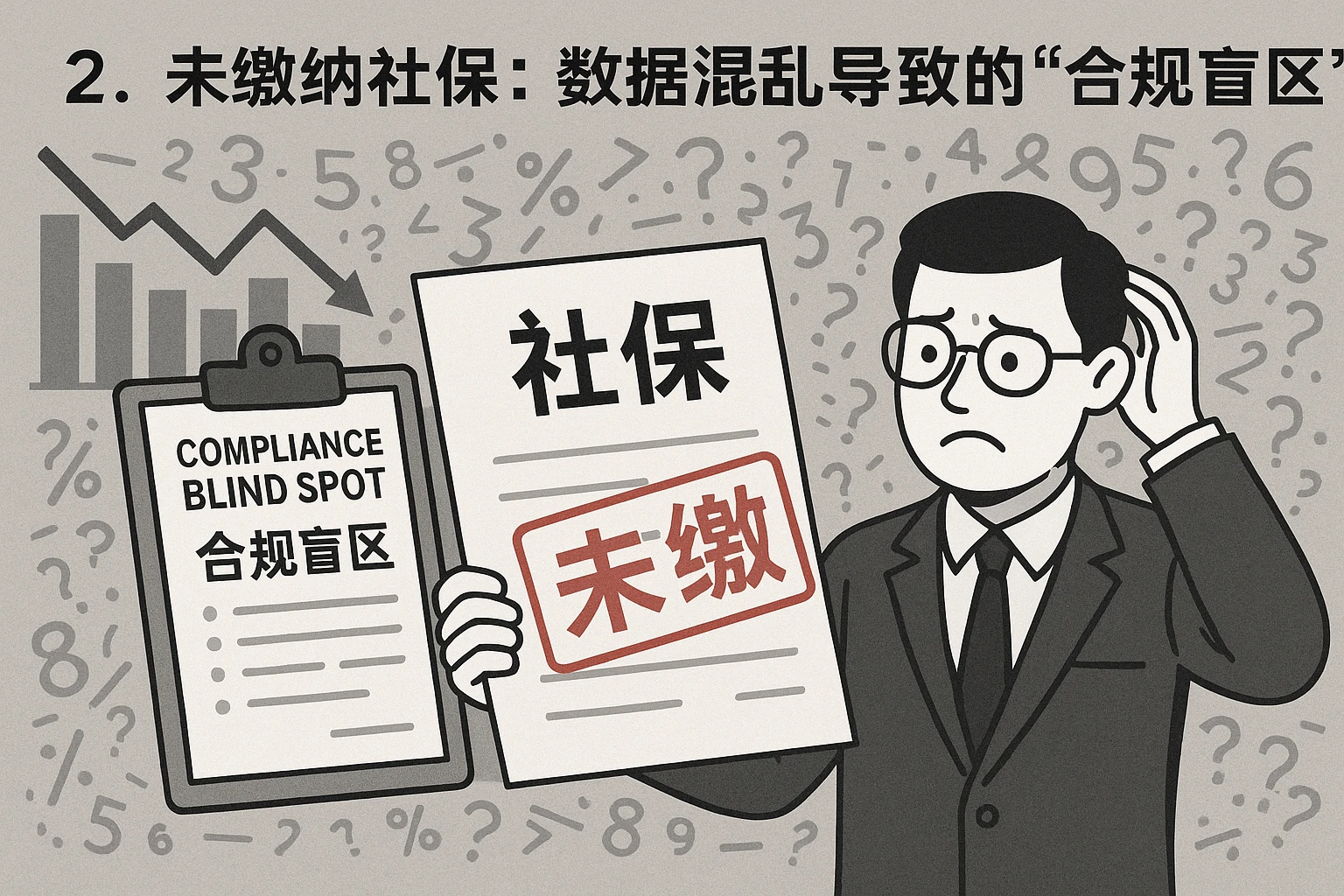 2. 未缴纳社保：数据混乱导致的“合规盲区”