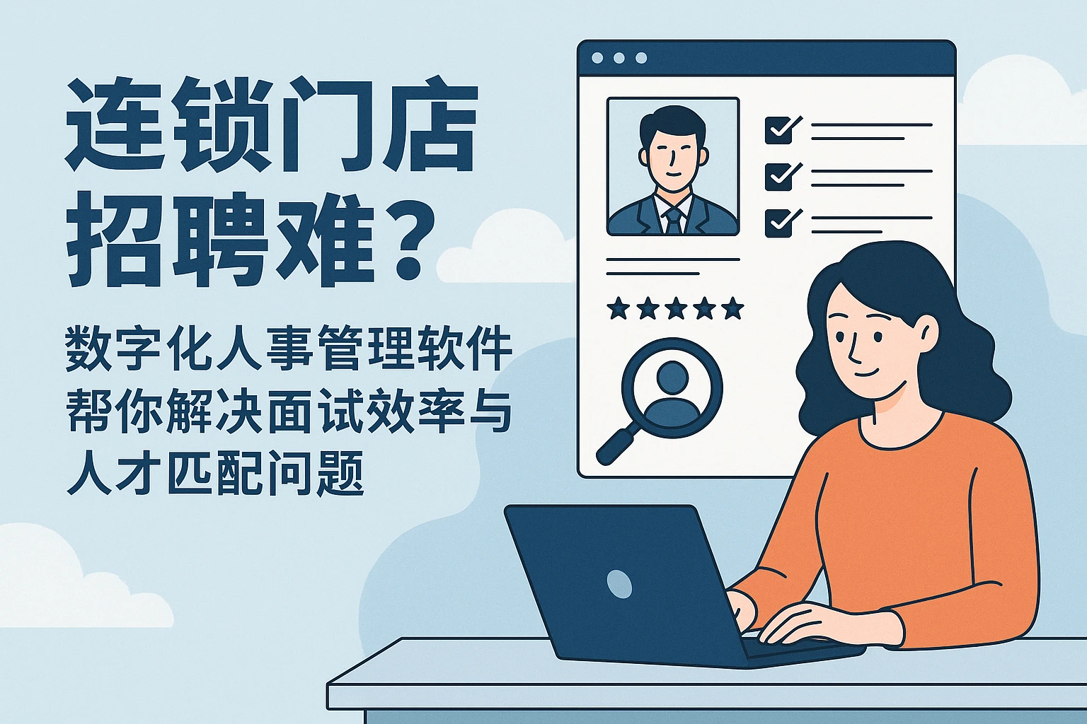 连锁门店招聘难？数字化人事管理软件帮你解决面试效率与人才匹配问题