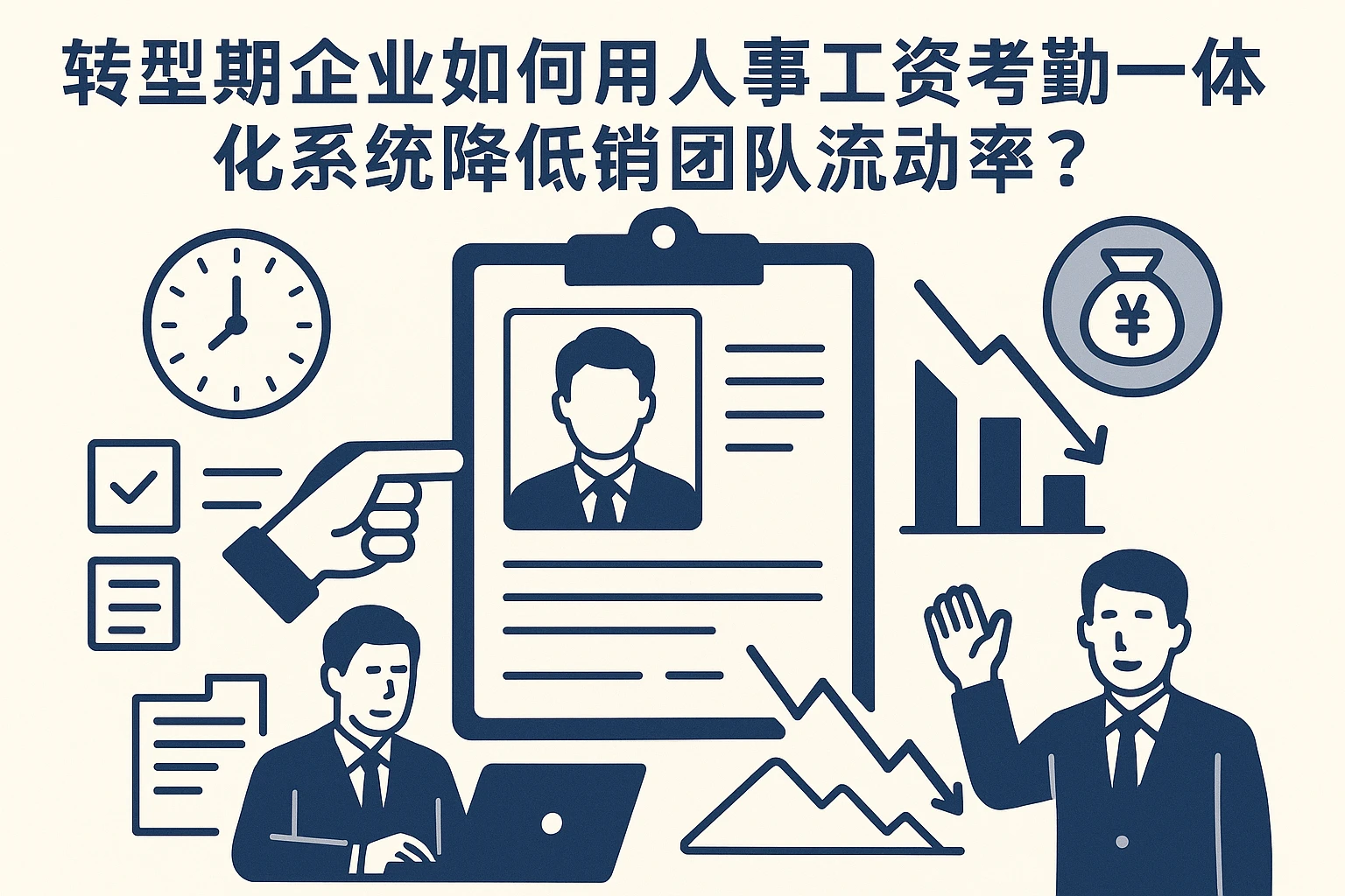 转型期企业如何用人事工资考勤一体化系统降低销售团队流动率？
