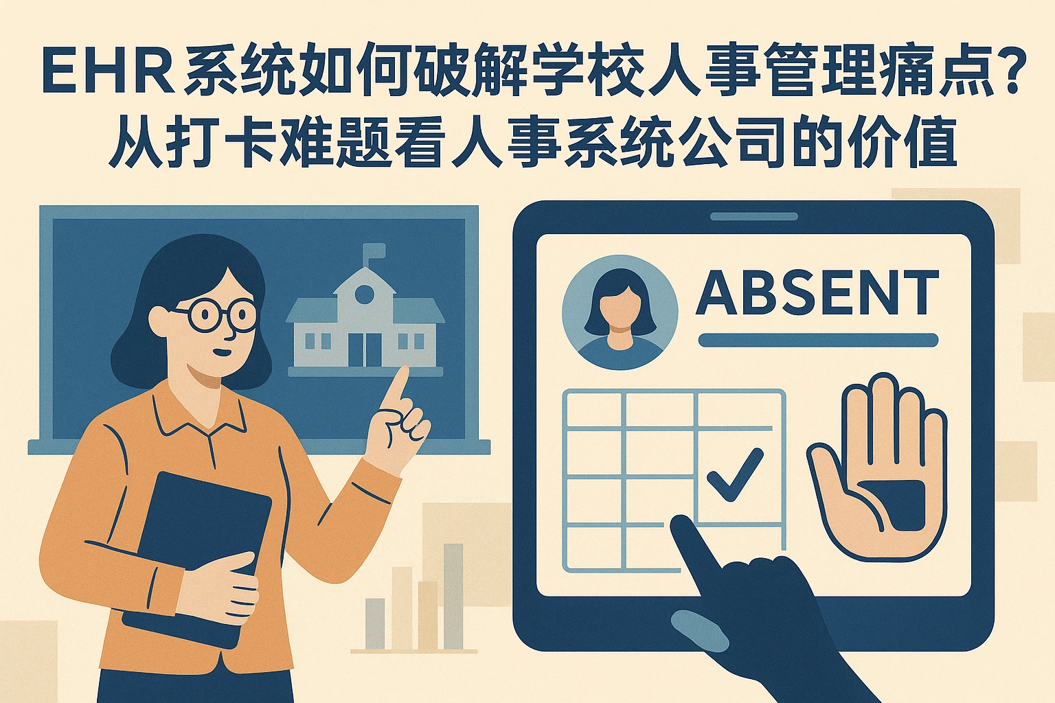 EHR系统如何破解学校人事管理痛点？从打卡难题看人事系统公司的价值