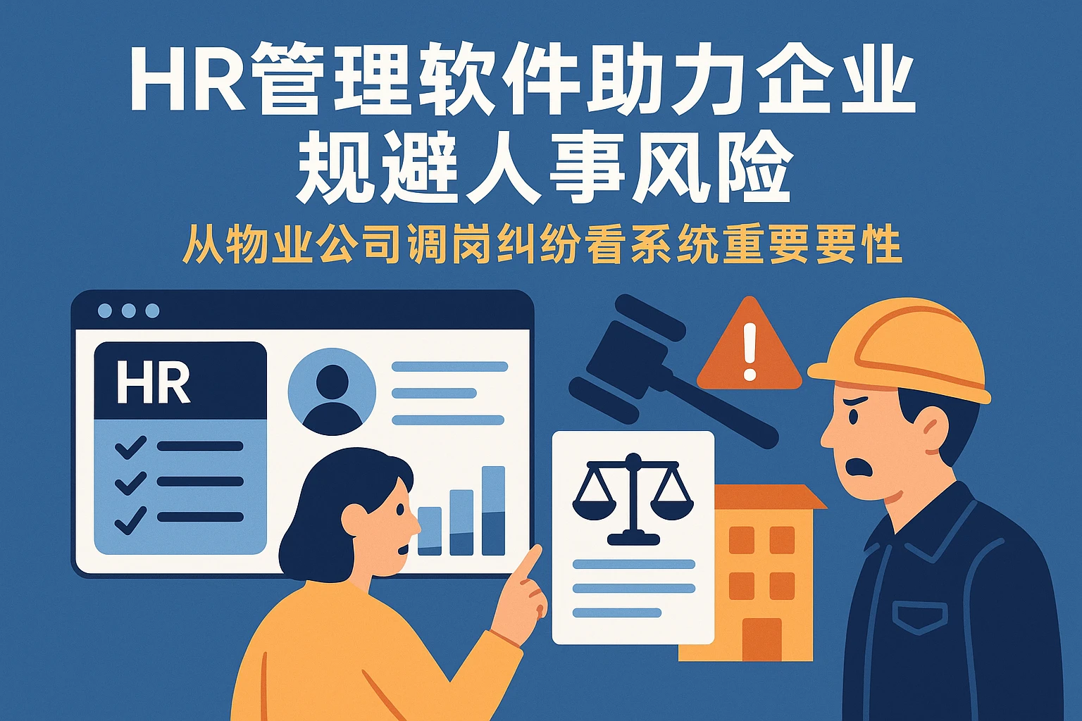 HR管理软件助力企业规避人事风险：从物业公司调岗纠纷看系统的重要性