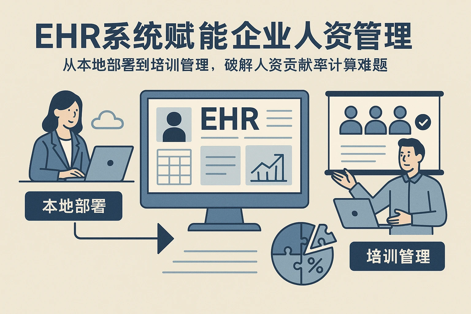 EHR系统赋能企业人资管理：从本地部署到培训管理，破解人资贡献率计算难题