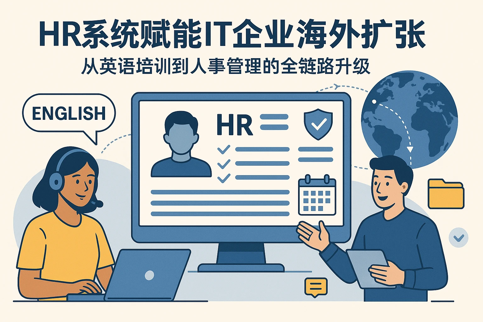 HR系统赋能IT企业海外扩张：从英语培训到人事管理的全链路升级