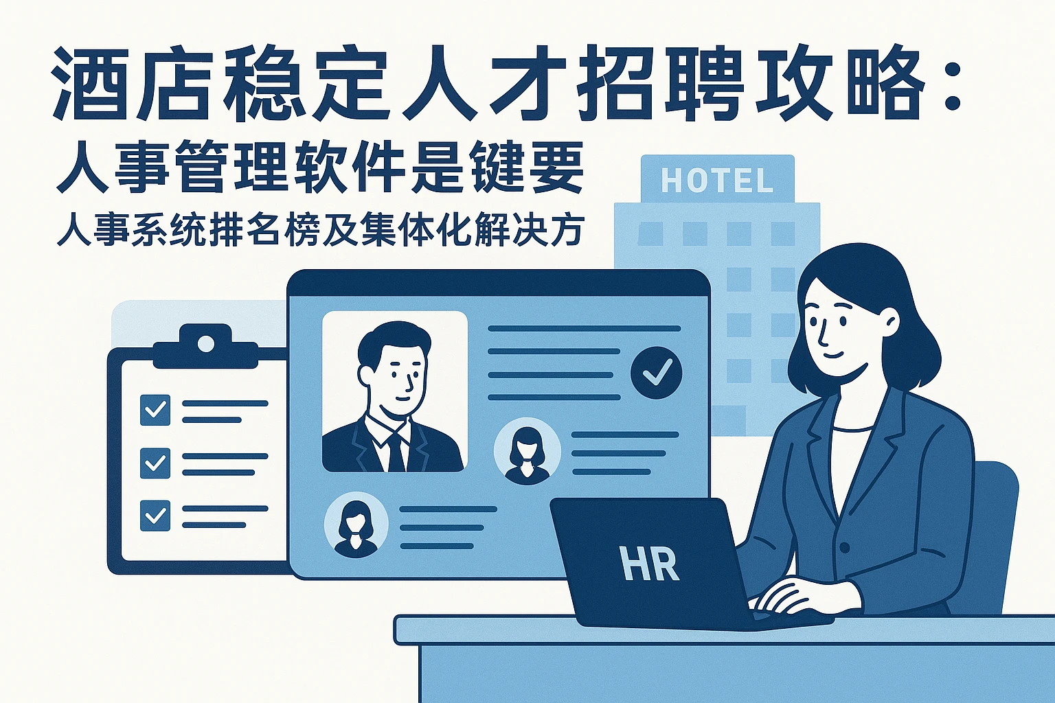 酒店稳定人才招聘攻略：人事管理软件是关键，附人事系统排行榜及一体化解决方案
