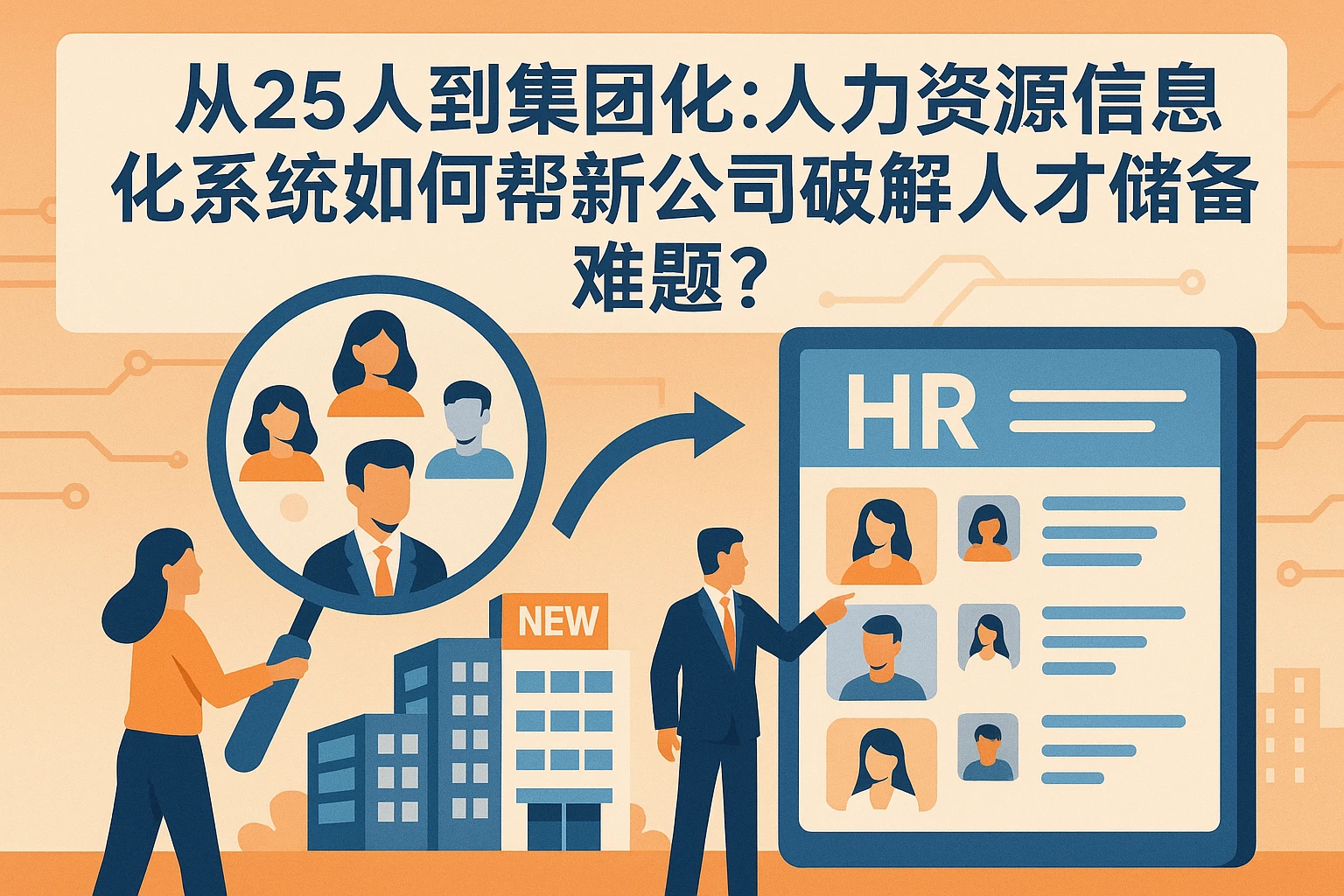 从25人到集团化：人力资源信息化系统如何帮新公司破解人才储备难题？