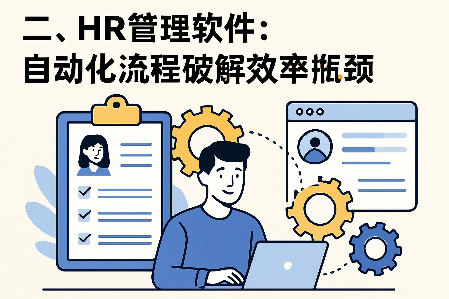 二、HR管理软件：自动化流程破解效率瓶颈