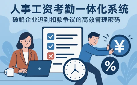 人事工资考勤一体化系统：破解企业迟到扣款争议的高效管理密码