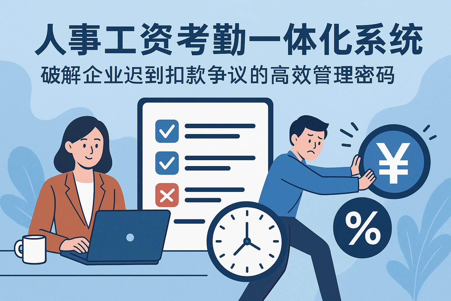 人事工资考勤一体化系统：破解企业迟到扣款争议的高效管理密码