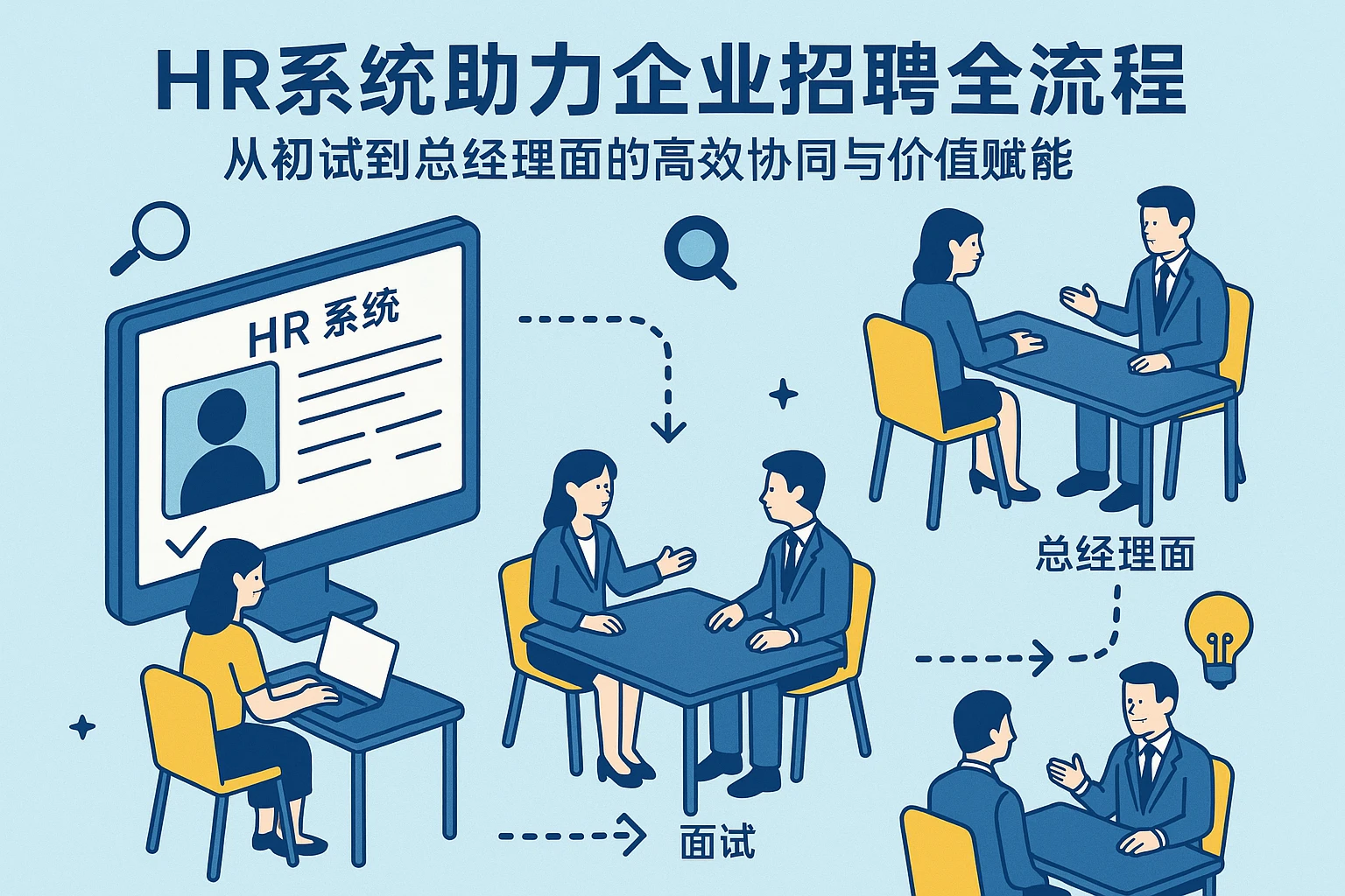 HR系统助力企业招聘全流程：从初试到总经理面的高效协同与价值赋能