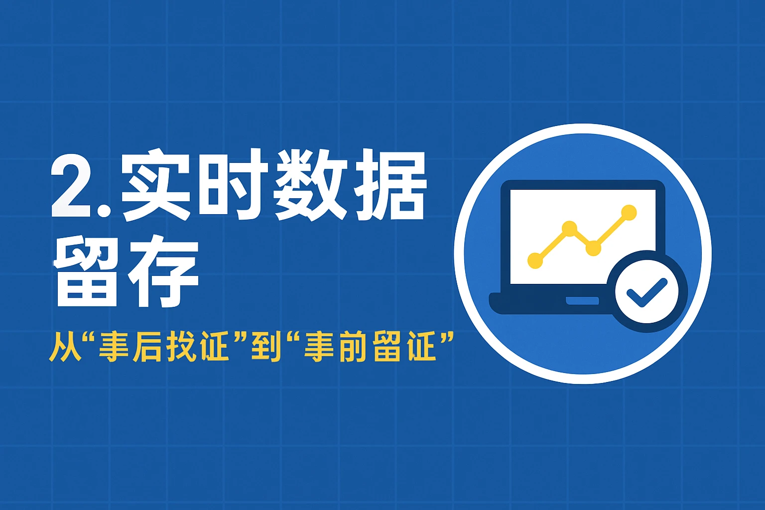 2. 实时数据留存：从“事后找证”到“事前留证”