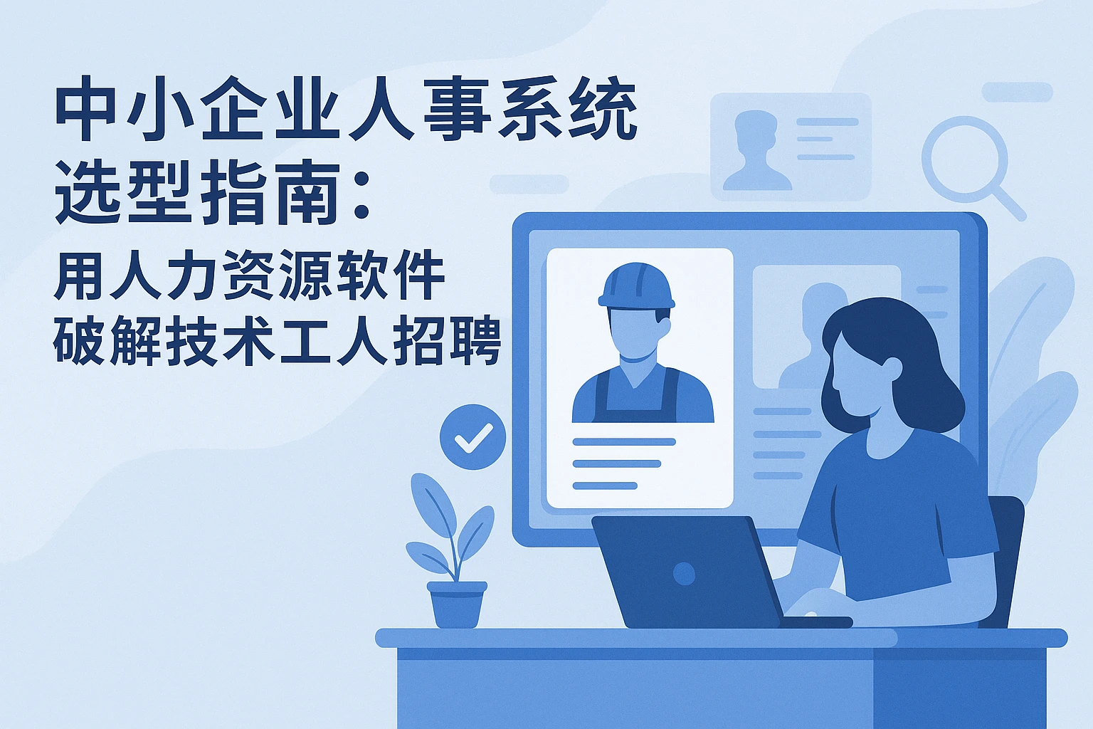 中小企业人事系统选型指南：用人力资源软件破解技术工人招聘困局