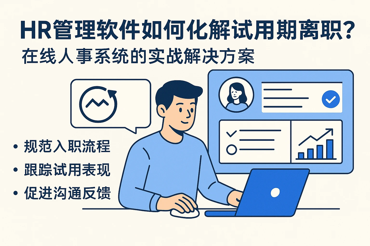 HR管理软件如何化解试用期离职痛点？在线人事系统的实战解决方案